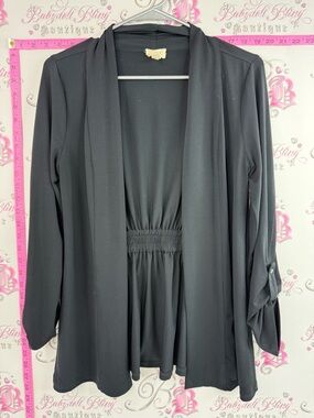 Griege cardigan open style flowy Black Open-Front Women's Cardigan Sweater